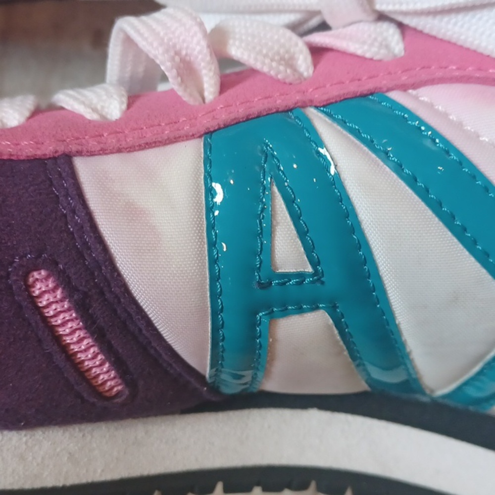 Armani Exchange Purple/Pink Sneakers - Picture 13 of 14